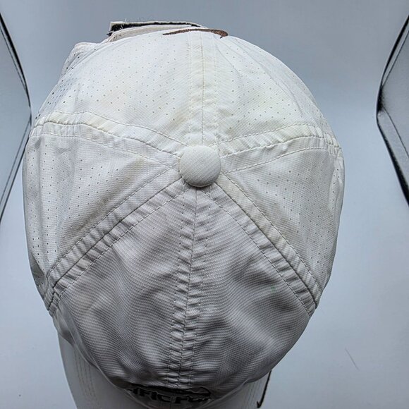 Nike Adjustable White Baseball Cap Pacific Funds Athletic Outdoors Running Walk - Picture 9 of 9